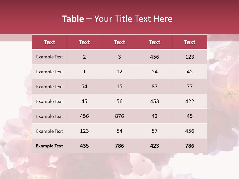 Flower Blossom Flower Head PowerPoint Template