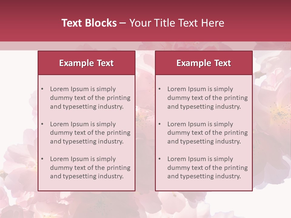 Flower Blossom Flower Head PowerPoint Template