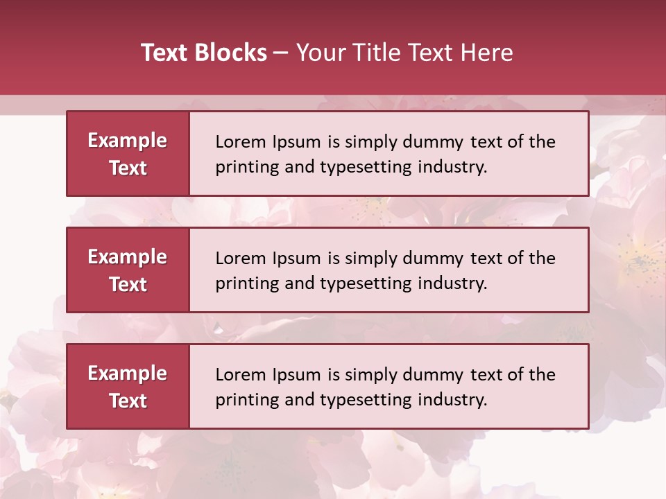 Flower Blossom Flower Head PowerPoint Template