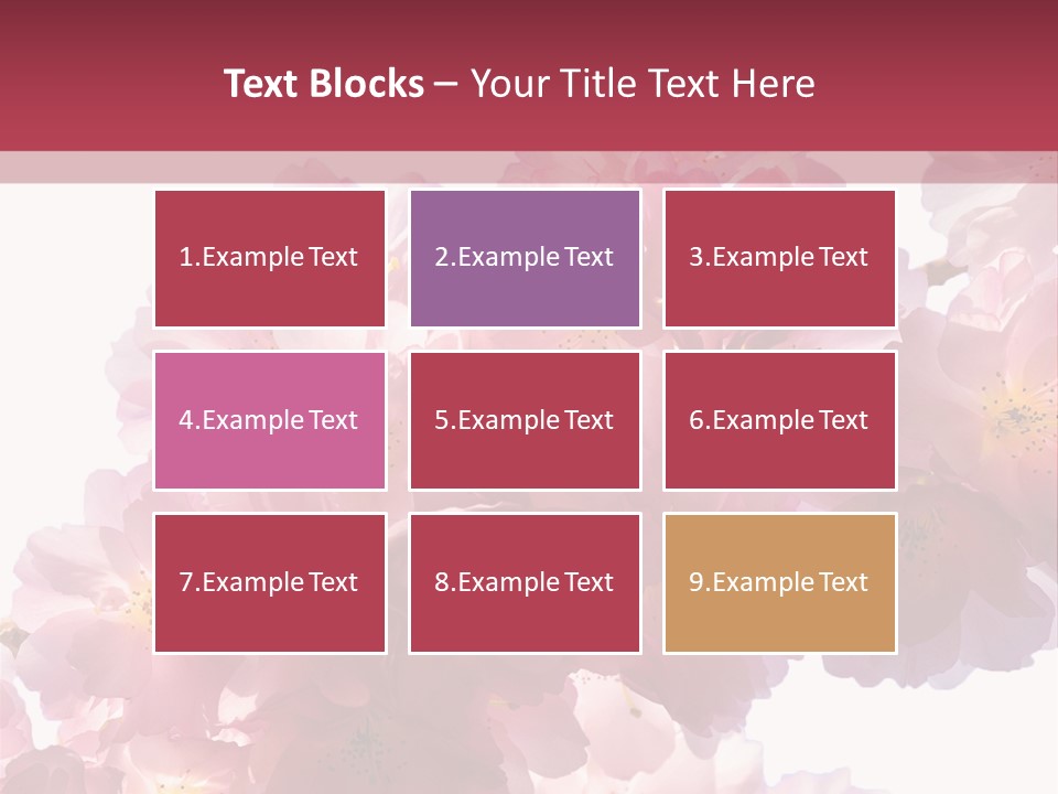 Flower Blossom Flower Head PowerPoint Template