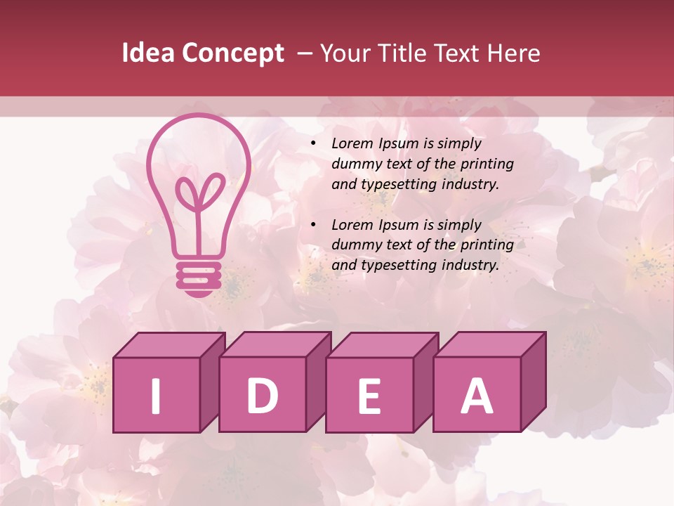 Flower Blossom Flower Head PowerPoint Template