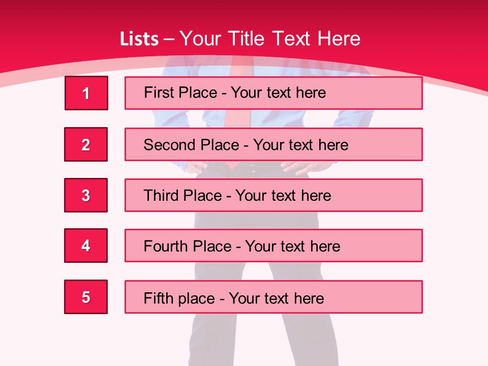 Worker Tie Ceo PowerPoint Template