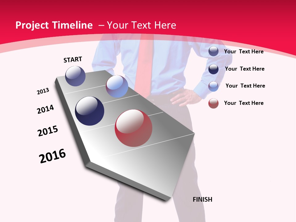 Worker Tie Ceo PowerPoint Template