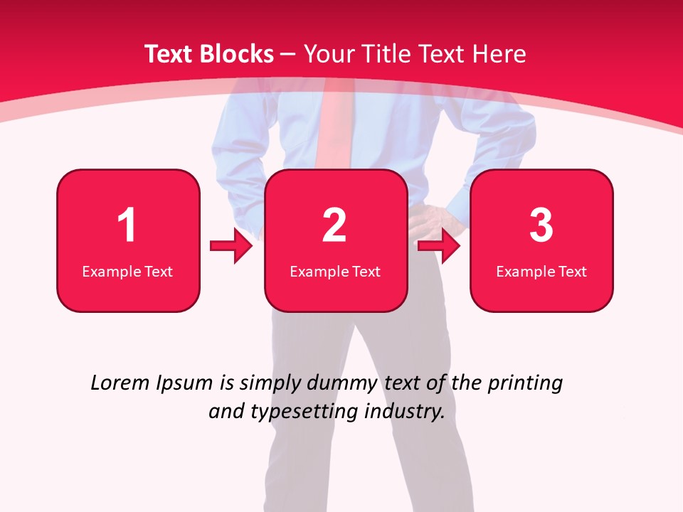 Worker Tie Ceo PowerPoint Template