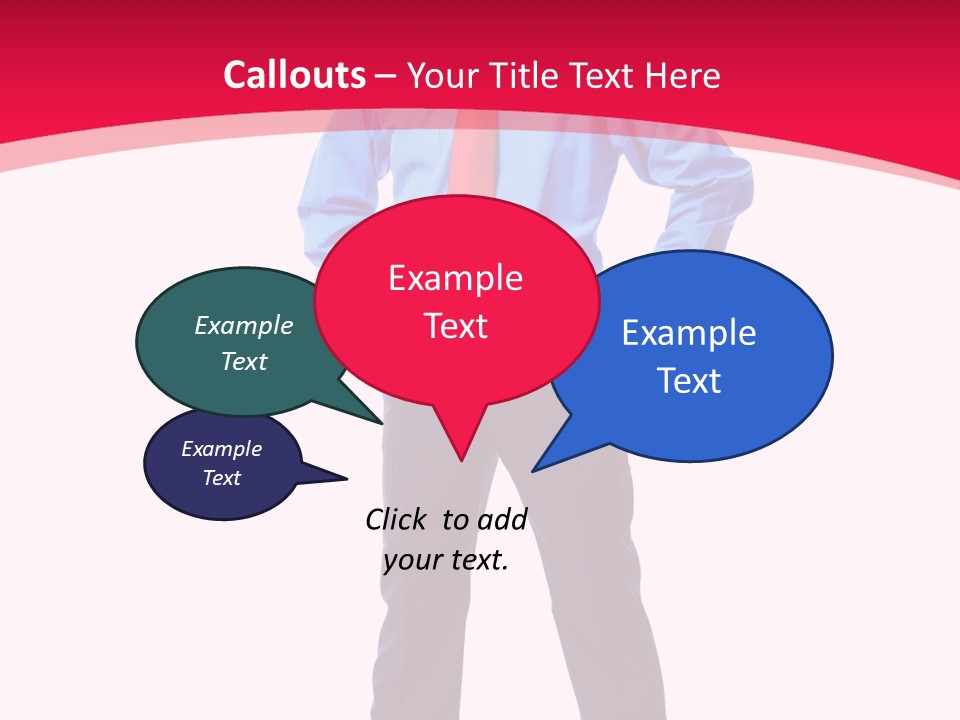 Worker Tie Ceo PowerPoint Template