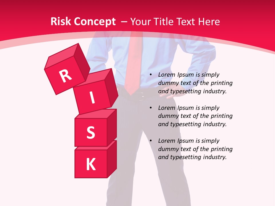 Worker Tie Ceo PowerPoint Template