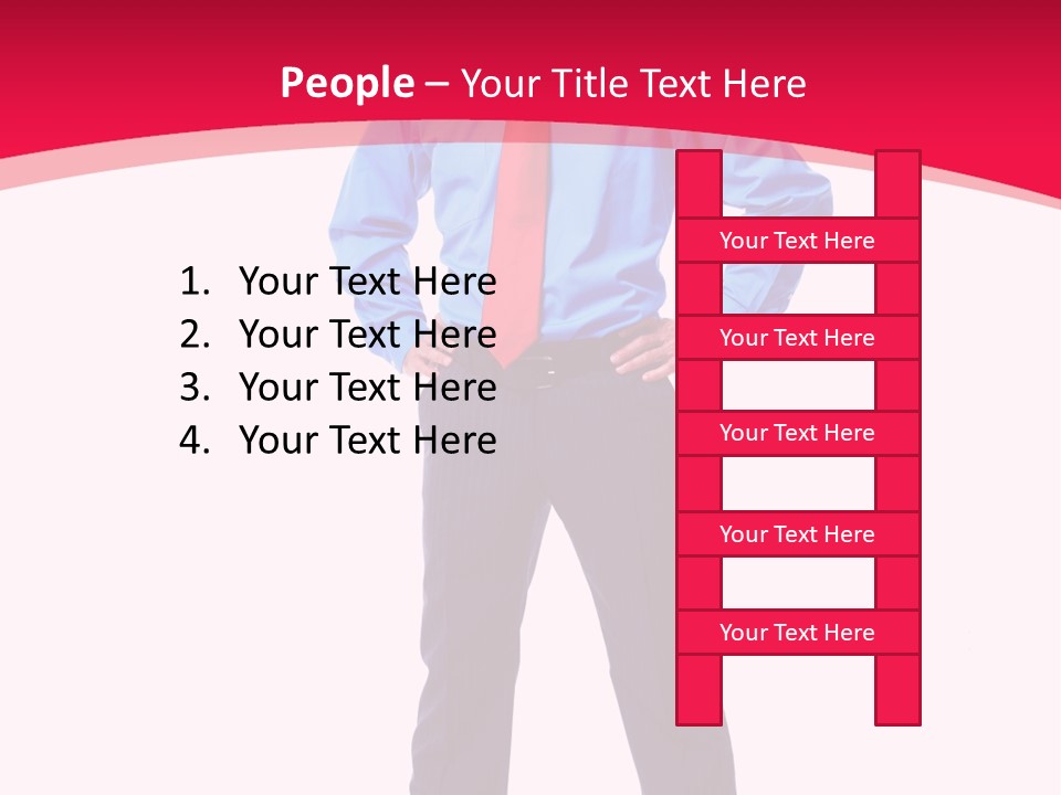 Worker Tie Ceo PowerPoint Template