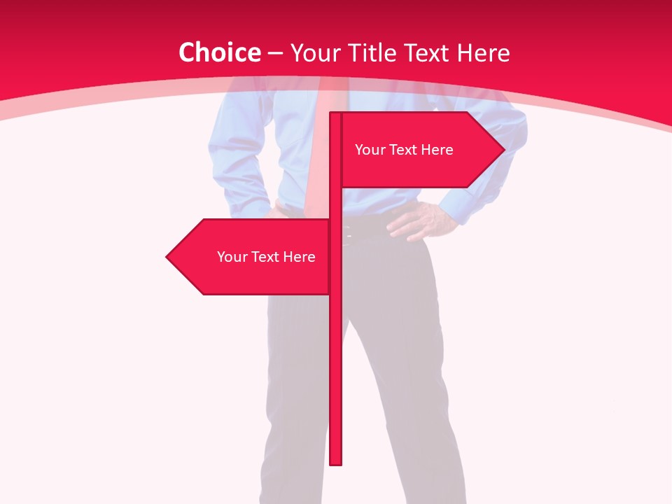 Worker Tie Ceo PowerPoint Template