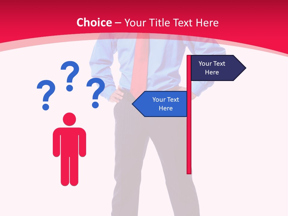 Worker Tie Ceo PowerPoint Template