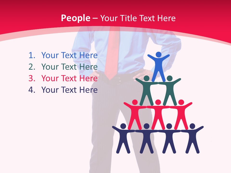 Worker Tie Ceo PowerPoint Template