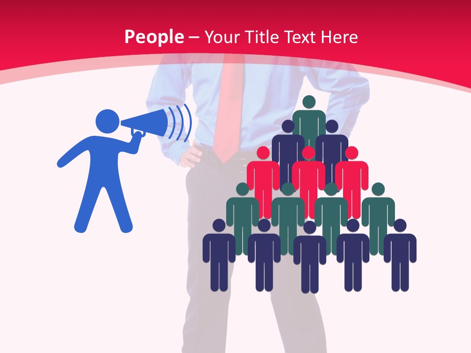 Worker Tie Ceo PowerPoint Template