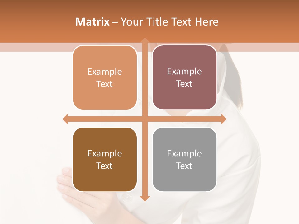 Girl Empty Whiteboard PowerPoint Template