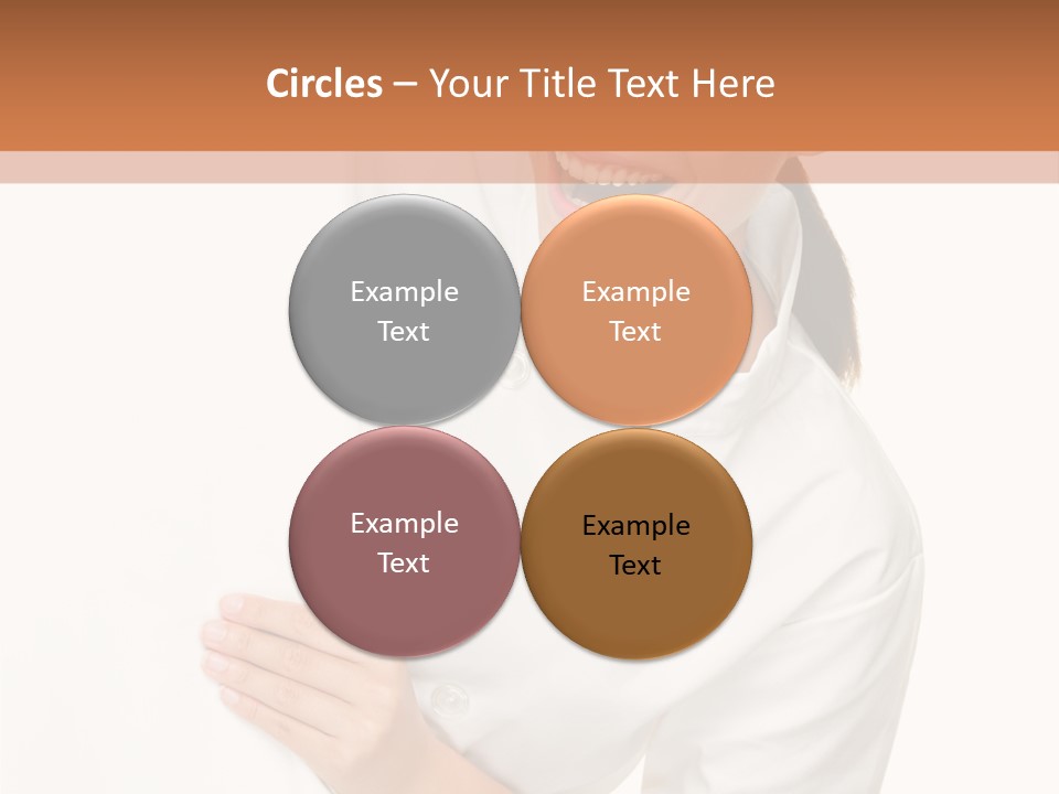 Girl Empty Whiteboard PowerPoint Template