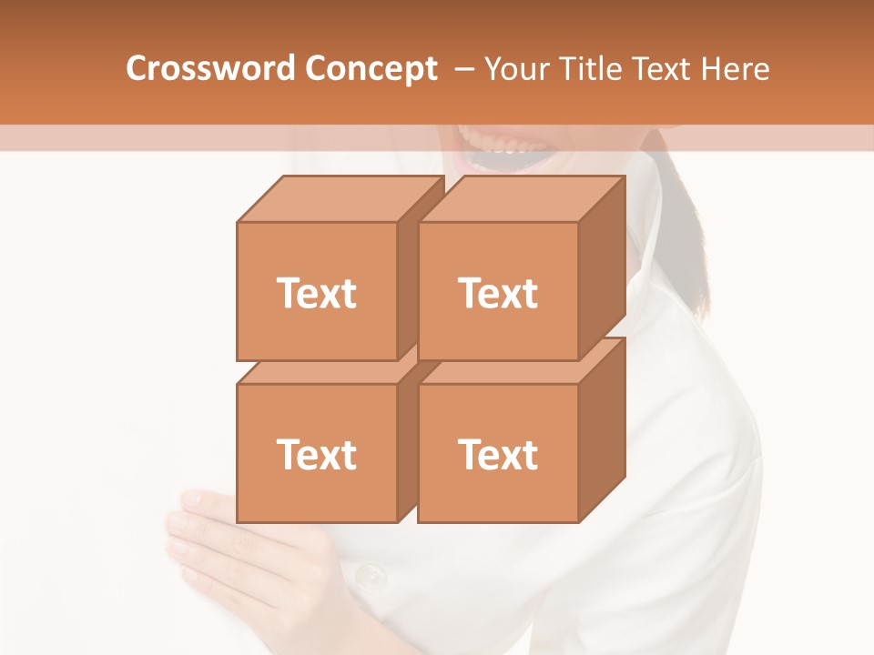 Girl Empty Whiteboard PowerPoint Template