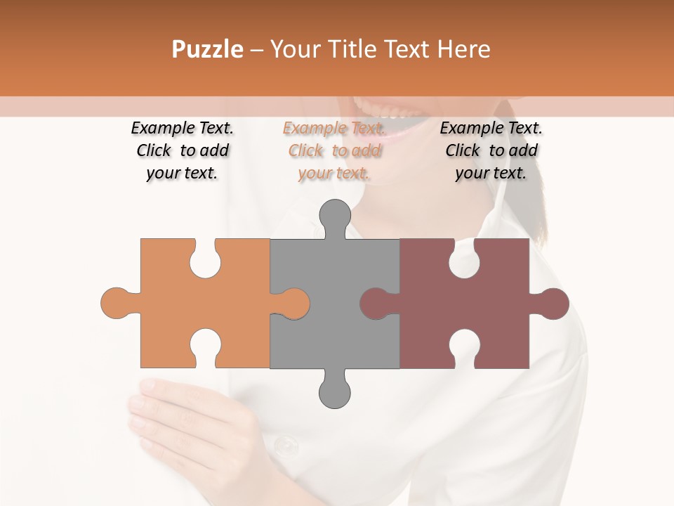 Girl Empty Whiteboard PowerPoint Template