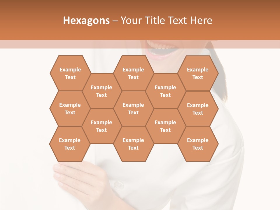 Girl Empty Whiteboard PowerPoint Template