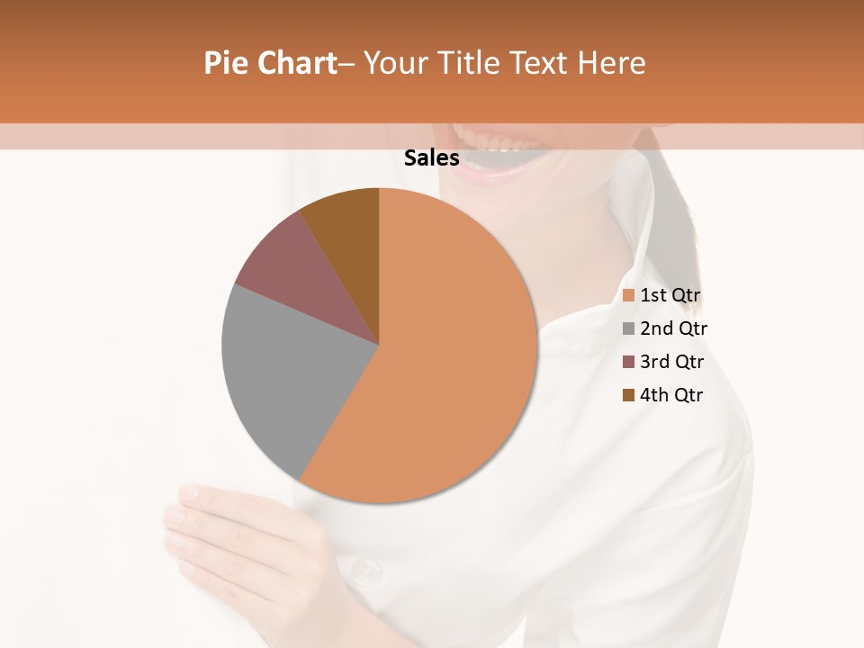 Girl Empty Whiteboard PowerPoint Template