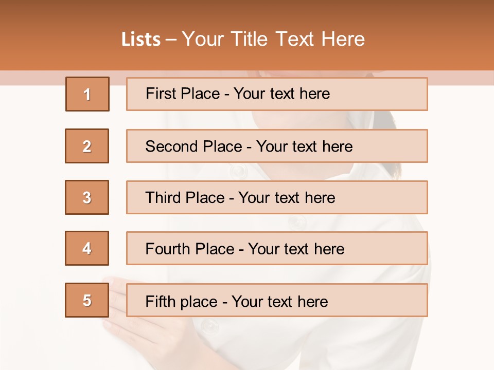 Girl Empty Whiteboard PowerPoint Template
