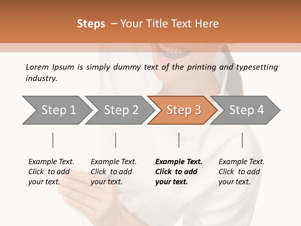 Girl Empty Whiteboard PowerPoint Template