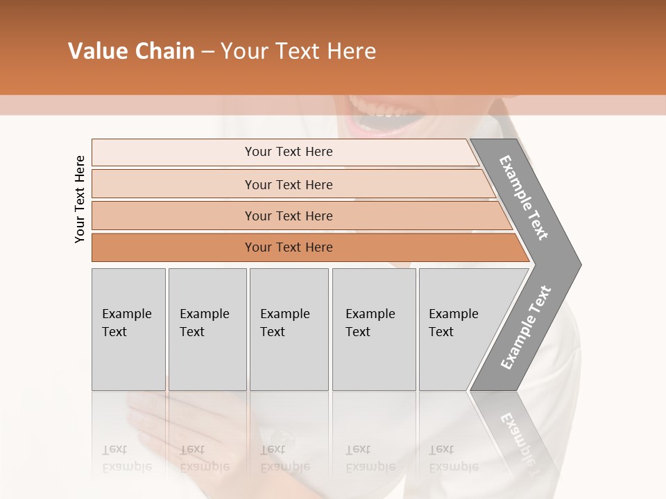 Girl Empty Whiteboard PowerPoint Template