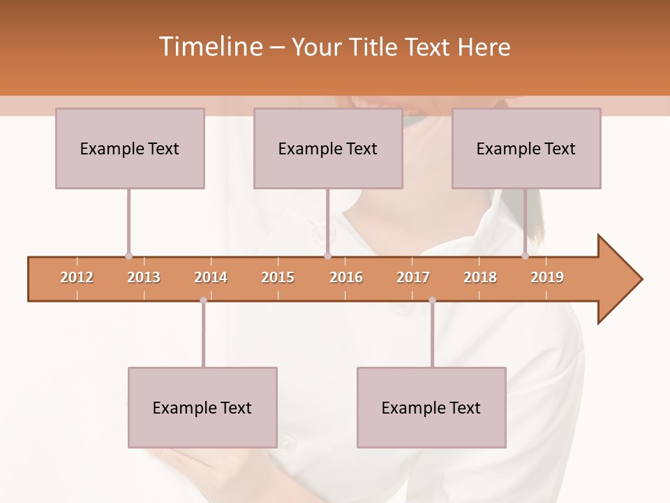 Girl Empty Whiteboard PowerPoint Template