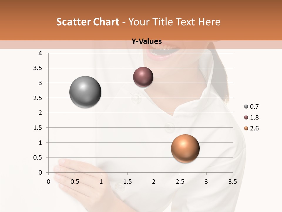 Girl Empty Whiteboard PowerPoint Template