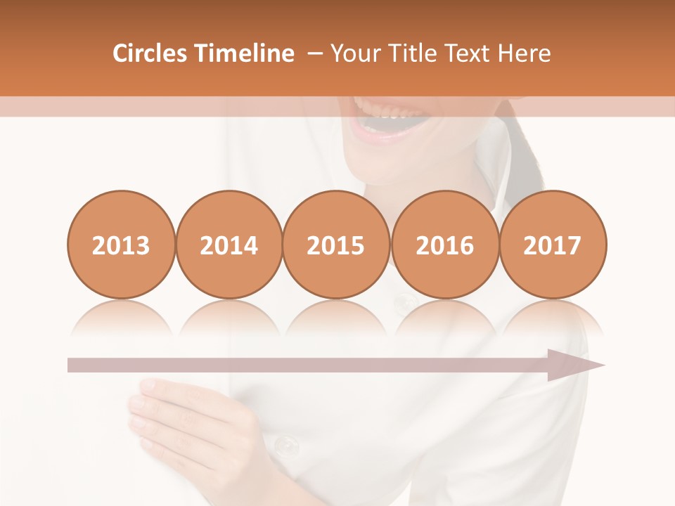 Girl Empty Whiteboard PowerPoint Template