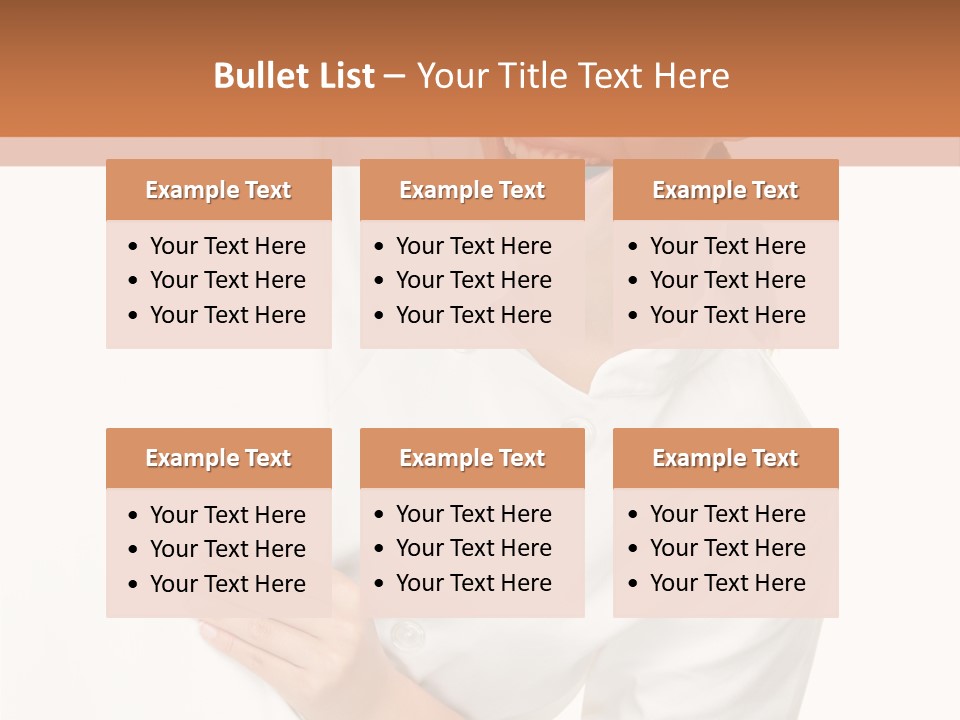 Girl Empty Whiteboard PowerPoint Template