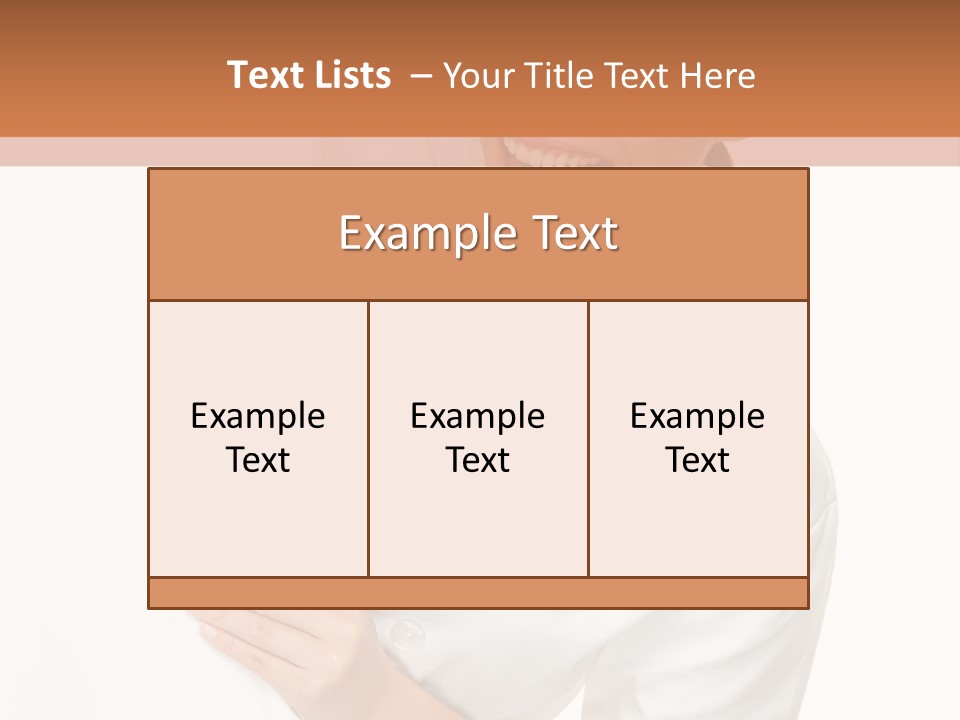 Girl Empty Whiteboard PowerPoint Template