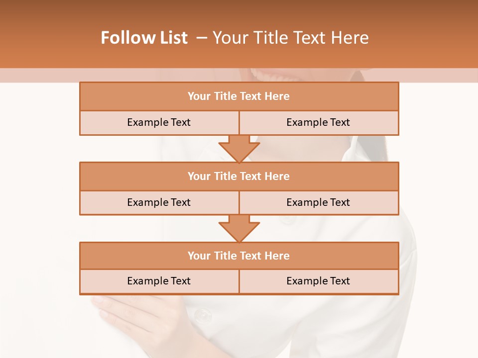 Girl Empty Whiteboard PowerPoint Template