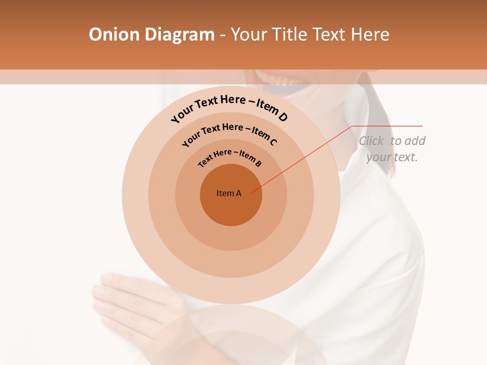 Girl Empty Whiteboard PowerPoint Template