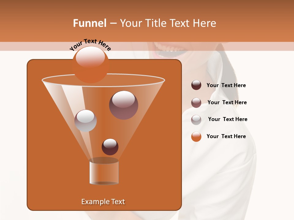 Girl Empty Whiteboard PowerPoint Template