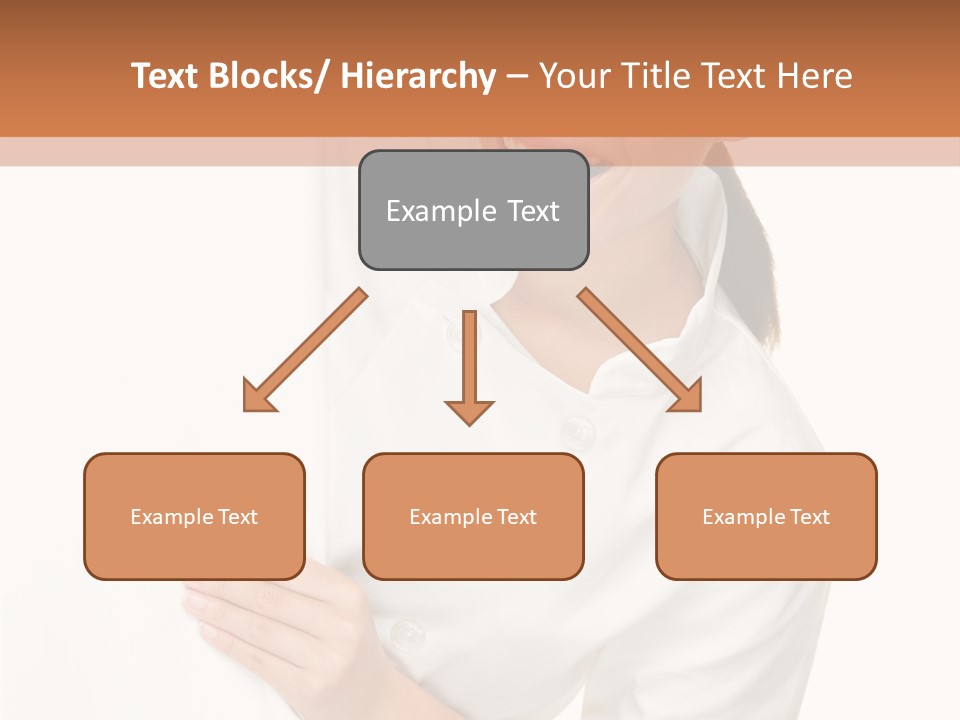 Girl Empty Whiteboard PowerPoint Template
