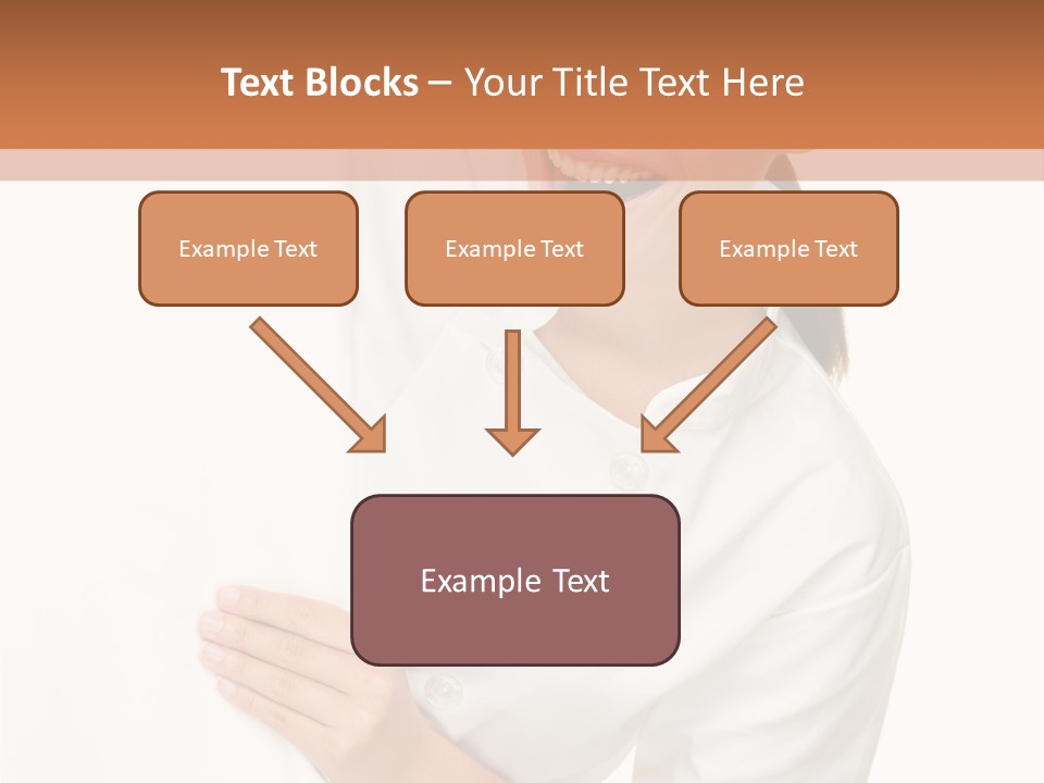 Girl Empty Whiteboard PowerPoint Template