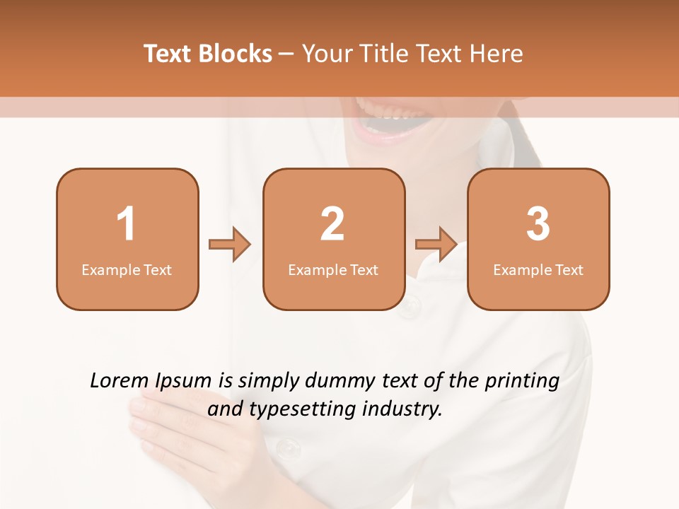 Girl Empty Whiteboard PowerPoint Template