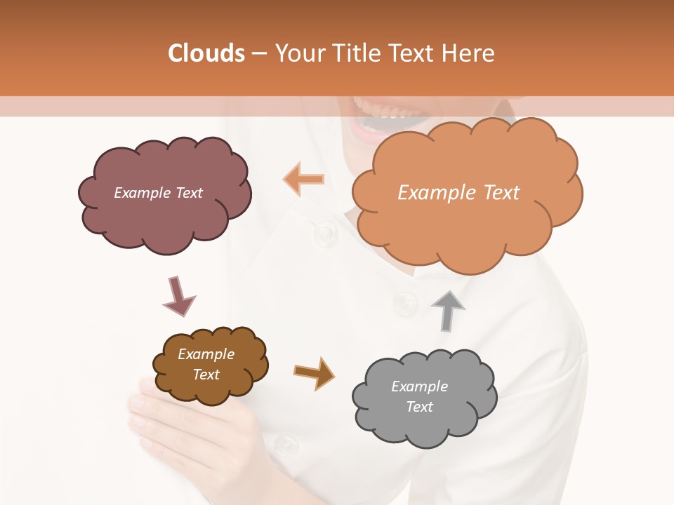 Girl Empty Whiteboard PowerPoint Template