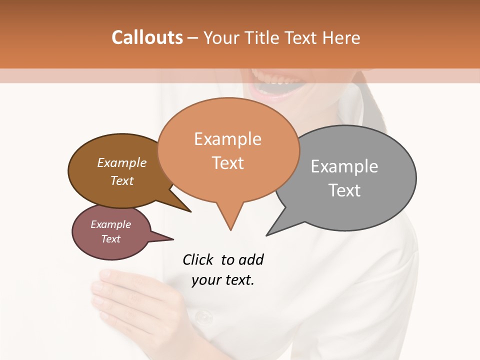 Girl Empty Whiteboard PowerPoint Template