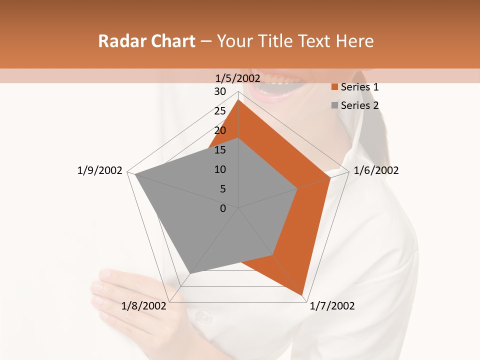 Girl Empty Whiteboard PowerPoint Template