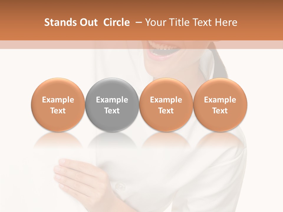 Girl Empty Whiteboard PowerPoint Template