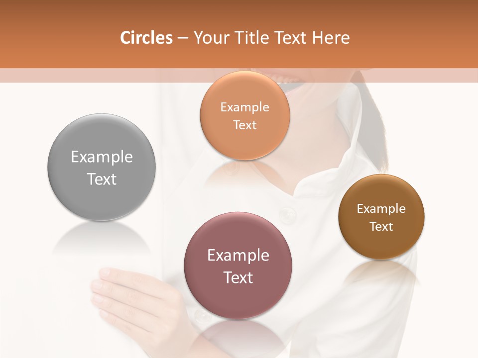 Girl Empty Whiteboard PowerPoint Template