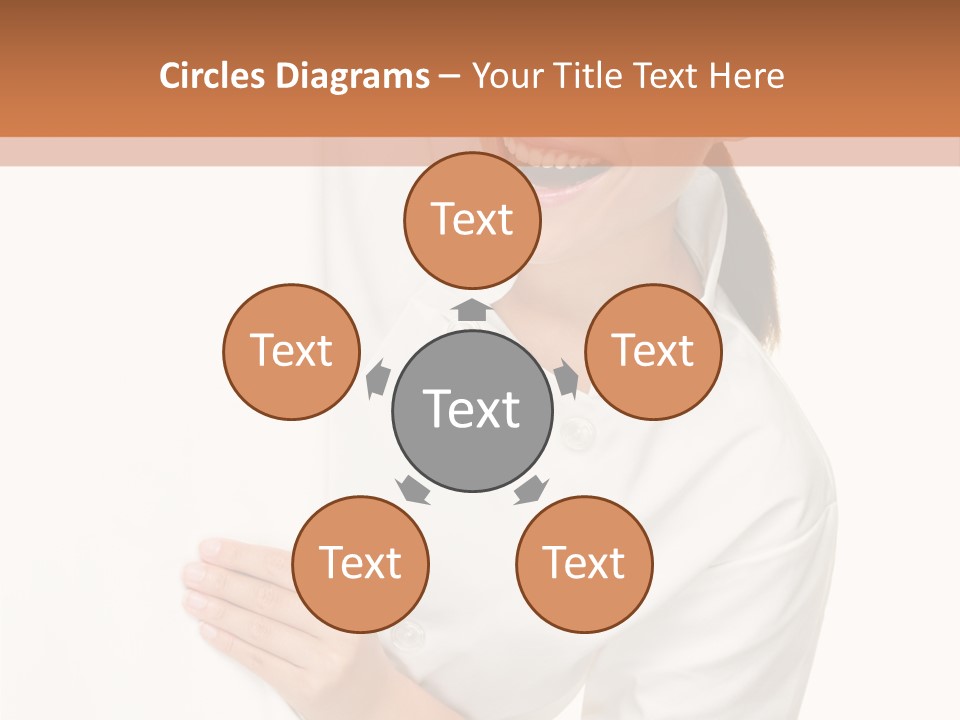 Girl Empty Whiteboard PowerPoint Template