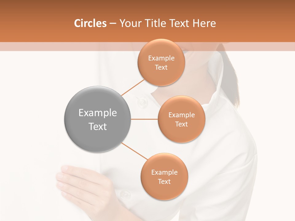 Girl Empty Whiteboard PowerPoint Template