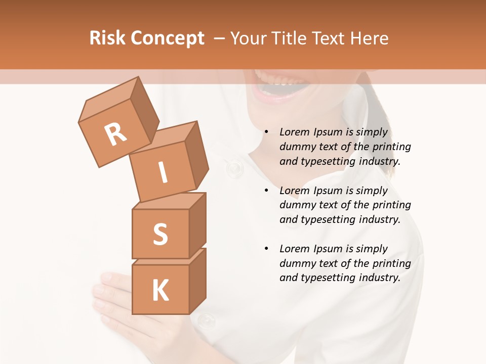 Girl Empty Whiteboard PowerPoint Template