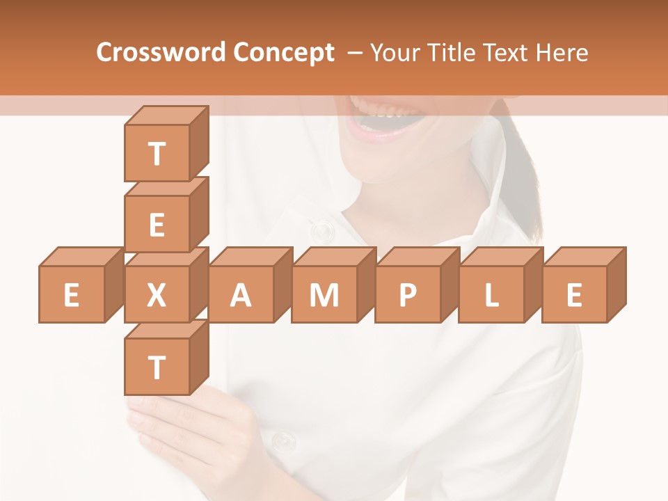 Girl Empty Whiteboard PowerPoint Template