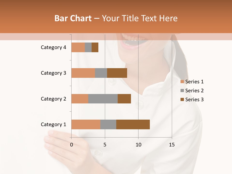 Girl Empty Whiteboard PowerPoint Template