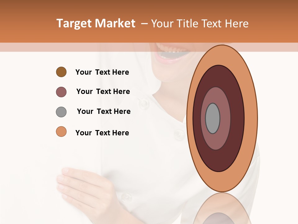 Girl Empty Whiteboard PowerPoint Template