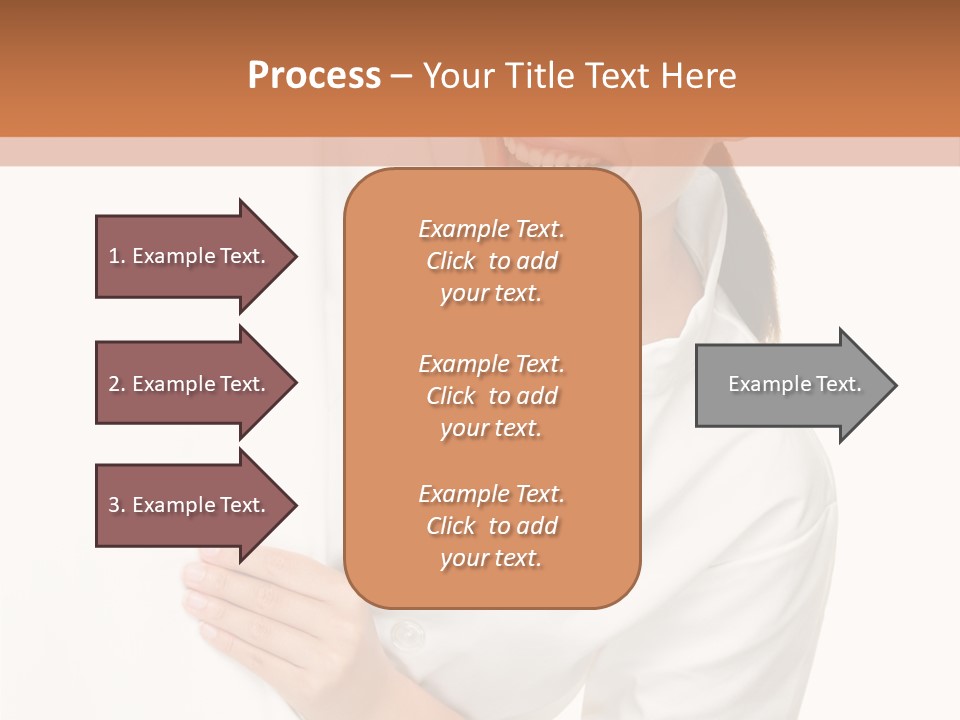 Girl Empty Whiteboard PowerPoint Template