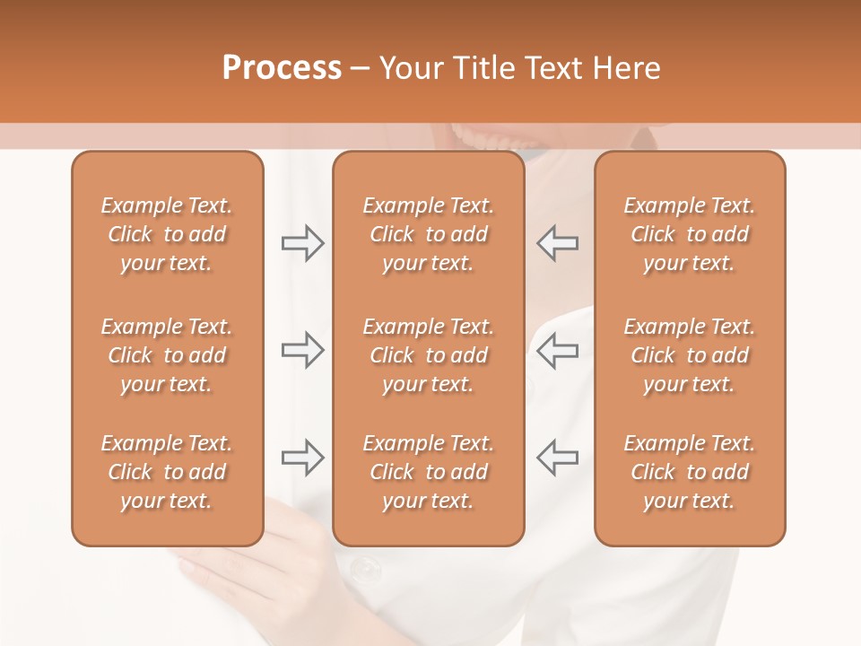 Girl Empty Whiteboard PowerPoint Template