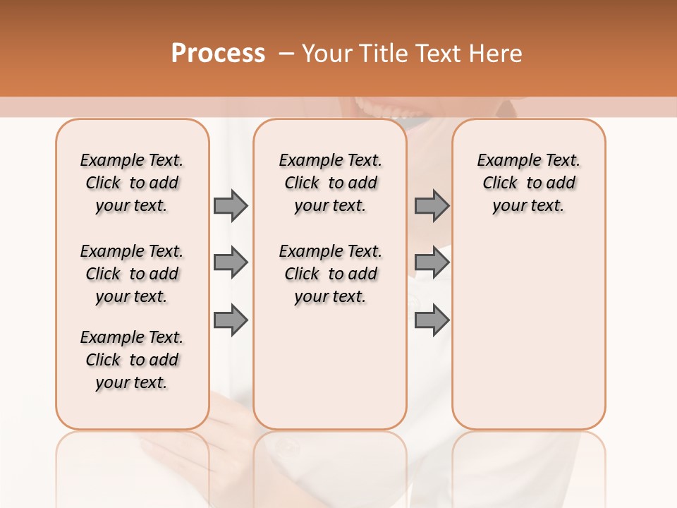 Girl Empty Whiteboard PowerPoint Template