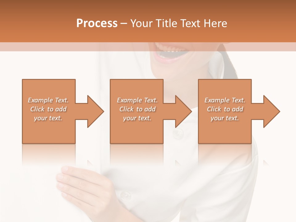 Girl Empty Whiteboard PowerPoint Template